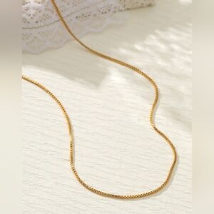 Box Chain  - Gold Minimalist Necklace